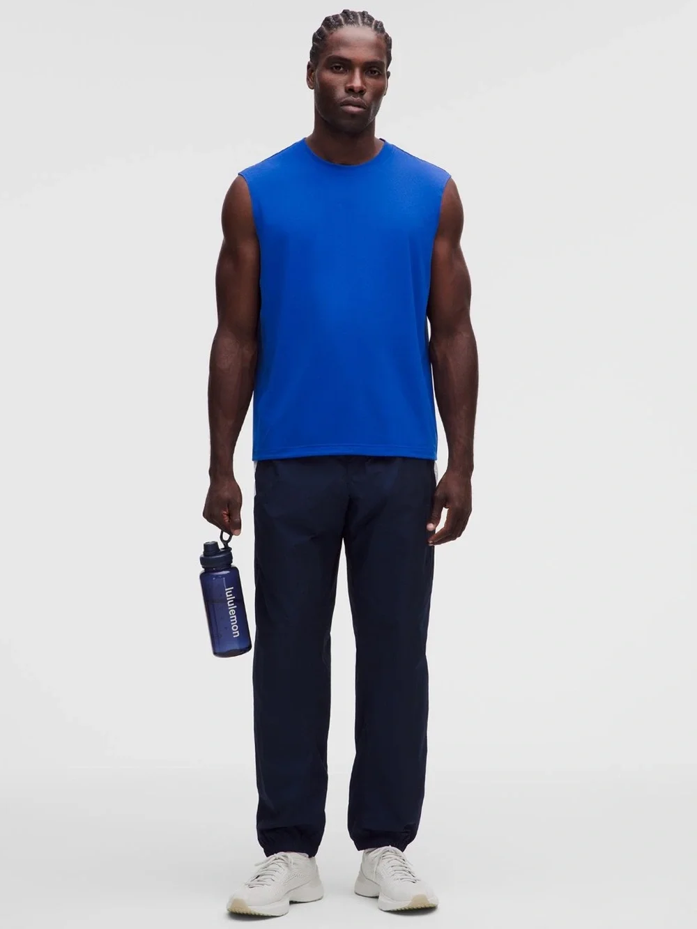 LULULEMON EasySet Training Sleeveless Shirt Beach Ball Blue Men’s Size XXL